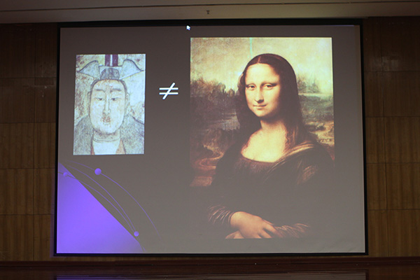 “齐鲁大讲坛”2014文化艺术讲坛之“锄头掘出的历史--中国早期绘画史的重建”讲座在长清校区图书馆报告厅举行